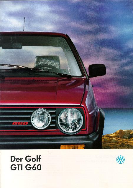 Prospekt VW Golf 2 Carat Zubehör GTI 1984 1985 in Baden